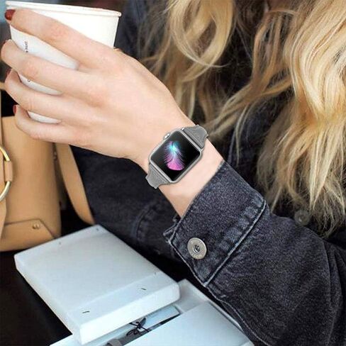 أحزمة جلدية من OULUCCI متوافقة مع سوار ساعة Apple 38 مم 40 مم 41 مم 42 مم 44 مم 45 مم 49 مم، حزام بديل من الجلد المحبب العلوي لساعة iWatch Ultra SE SE2 Series 9 8 7 6 5 4 3 2 1... in Kuwait