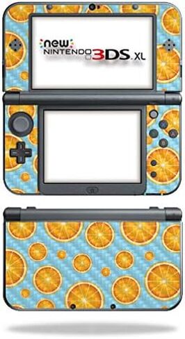 MightySkins Carbon Fiber Skin for Nintendo New 3DS XL (2015) - Burger Heaven | Protective, Durable Textured Carbon Fiber Finish | Easy to Apply, Remove, and Change Styles | Made in The USA in Saudi Arabia