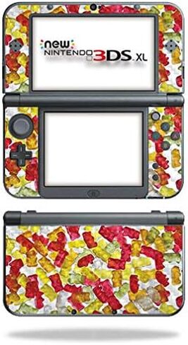 MightySkins Carbon Fiber Skin for Nintendo New 3DS XL (2015) - Burger Heaven | Protective, Durable Textured Carbon Fiber Finish | Easy to Apply, Remove, and Change Styles | Made in The USA in Saudi Arabia