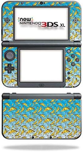 MightySkins Carbon Fiber Skin for Nintendo New 3DS XL (2015) - Burger Heaven | Protective, Durable Textured Carbon Fiber Finish | Easy to Apply, Remove, and Change Styles | Made in The USA in Saudi Arabia