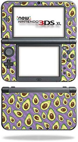 MightySkins Carbon Fiber Skin for Nintendo New 3DS XL (2015) - Burger Heaven | Protective, Durable Textured Carbon Fiber Finish | Easy to Apply, Remove, and Change Styles | Made in The USA in Saudi Arabia