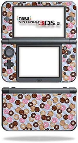 MightySkins Carbon Fiber Skin for Nintendo New 3DS XL (2015) - Burger Heaven | Protective, Durable Textured Carbon Fiber Finish | Easy to Apply, Remove, and Change Styles | Made in The USA in Saudi Arabia
