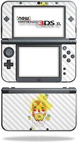 MightySkins Carbon Fiber Skin for Nintendo New 3DS XL (2015) - Burger Heaven | Protective, Durable Textured Carbon Fiber Finish | Easy to Apply, Remove, and Change Styles | Made in The USA in Saudi Arabia