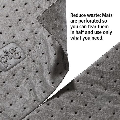 New Pig Mat | Oil Absorbent Mat | Original Pig Mat | 15" x 20" Lightweight Mat Pads | Absorbs 22 Gallons per Box | 200 Oil Absorbing Pads | MAT135 in Saudi Arabia