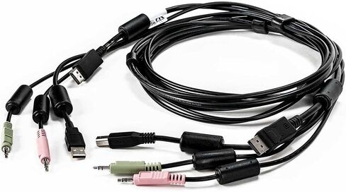 Avocent Vertiv KVM Cable Assembly, Keyboard, Mouse, and Video Cable with Audio, DisplayPort, USB for Vertiv SwitchView SV340D (CBL0124) in Kuwait
