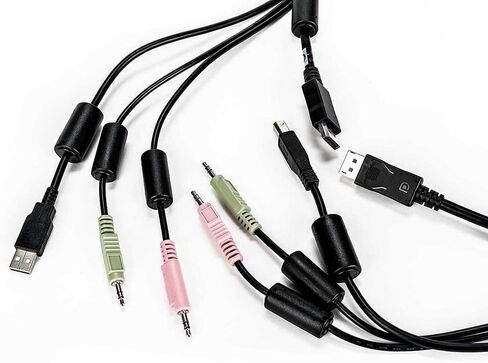 Avocent Vertiv KVM Cable Assembly, Keyboard, Mouse, and Video Cable with Audio, DisplayPort, USB for Vertiv SwitchView SV340D (CBL0124) in Kuwait