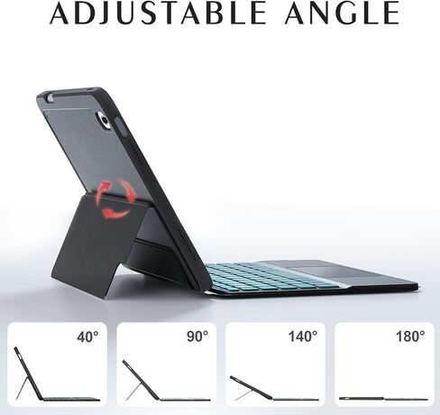 حافظة لوحة مفاتيح تعمل باللمس BOBOLEE لجهاز iPad الجيل العاشر 10.9 بوصة (ليست للهواء الخامس والرابع)، لوحة لمس لاسلكية بإضاءة خلفية 7 ألوان، لوحة مفاتيح ذكية قابلة للفصل وعرض قابل للتعديل، حافظة رفيعة مع حامل أقلام، BL in Kuwait