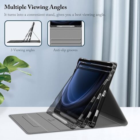 حافظة لوحة مفاتيح Fintie لجهاز Samsung Galaxy Tab S9 FE 5G 10.9 بوصة/Galaxy Tab S9 11 بوصة 2023، غطاء حامل نحيف مع لوحة تتبع مدمجة S حامل قلم لوحة مفاتيح بلوتوث لاسلكية قابلة للفصل، أسود in Saudi Arabia