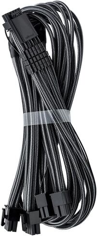 CableMod E-Series Pro ModMesh Sleeved 12VHPWR StealthSense PCI-e Cable for EVGA G/G+ / P/P+ / T (Black, 16-pin to Triple 8-pin, 60cm) in Kuwait