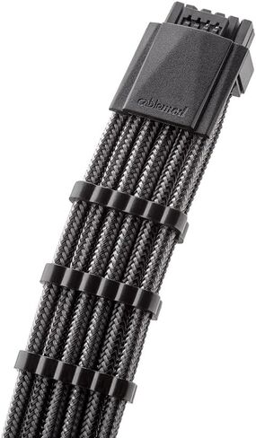 CableMod E-Series Pro ModMesh Sleeved 12VHPWR StealthSense PCI-e Cable for EVGA G/G+ / P/P+ / T (Black, 16-pin to Triple 8-pin, 60cm) in Kuwait