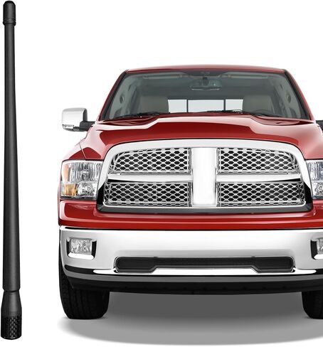 Short Antenna for Dodge Ram 1500 2500 3500 (1994-2011), Dodge Ram Antenna, 13 inches Flexible Rubber Antenna Replacement, Designed for Optimized FM/AM Reception in Kuwait
