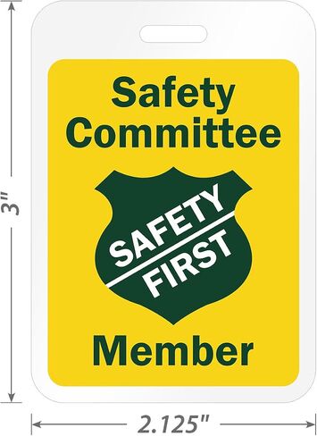 SmartSign "Certified Forklift Driver Badge - Write Own Name & Department" Reusable ID Badge with Bulldog Clip | 3" x 2.125" in Saudi Arabia
