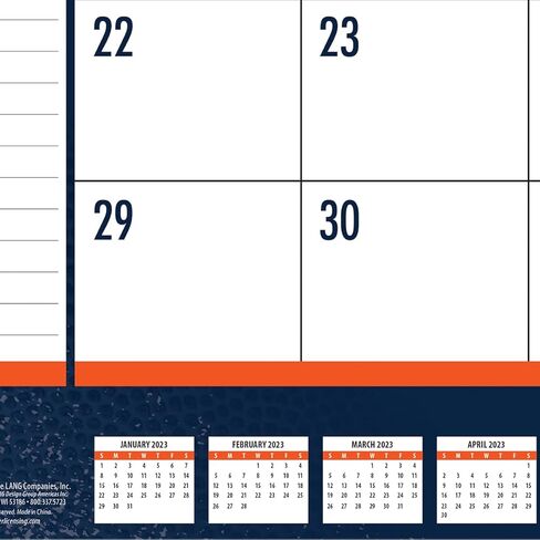 TURNER SPORTS Denver Broncos 2023 22X17 Desk Calendar (23998061535) in Kuwait