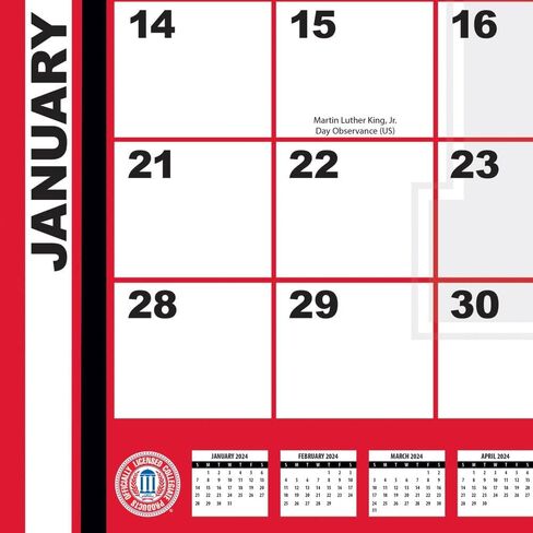 Turner Sports Nebraska Cornhuskers 2024 22X17 Desk Calendar (24998061484) in Saudi Arabia