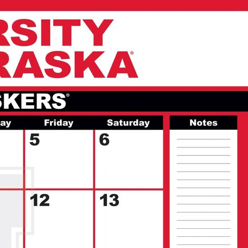 Turner Sports Nebraska Cornhuskers 2024 22X17 Desk Calendar (24998061484) in Saudi Arabia