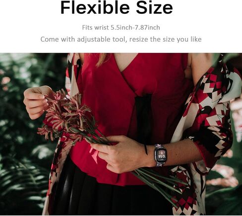 Miimall Compatible for Fitbit Versa 3/Sense Resin Bands Women Men Super-Light Stainless Steel Clasp Replacement Wristbands Straps for Fitbit Versa 3/Sense in Kuwait