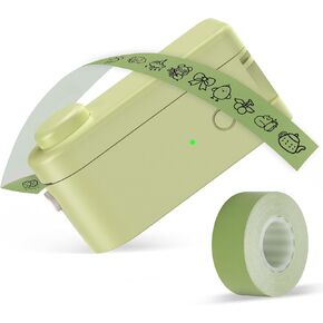 ماكينة صنع الملصقات من Makeid مع شريط - متوافقة مع شريط مقاوم للماء 9/12/16 مم، صانعة ملصقات محمولة وقابلة لإعادة الشحن مع طابعة ملصقات لاسلكية مدمجة متوافقة مع أجهزة Android وiOS in Kuwait