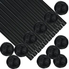 Black Wax Seal Sticks, ONWISE 20pcs Glue Gun Wax Sealing Sticks for Wax Seal Stamp, Wedding Invitations, Envelope Letter Sealing in Kuwait