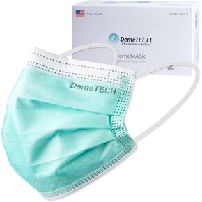 DEMETECH ASTM Level 3 Protective 3-Layer Face Mask, Ear-Loop Style, Small Face Mask, 50 Pieces in Kuwait