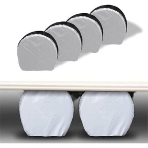 AVNICUD Tire Covers 4 Pack - Waterproof Anti-UV Snow Sun Rain Tire Covers for Truck, SUV, Trailer, Camper, RV, Tough Tire Wheel Protector, Universal Fits 27-29 Inch Tire Diameter in Kuwait