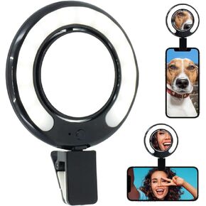 مرآة مكياج سيلفي من أونيكس بروفيشنال سيلف أوير مع مشبك عالمي، يمكن ربطها بالهاتف الخلوي، والخزانات وغيرها in Kuwait