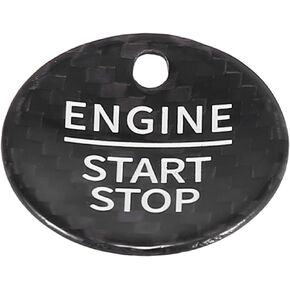 X AUTOHAUX Car Engine Start Stop Button Cover Push Start Button Ignition Protective Cover Red for Ford F150 Fusion Explorer Focus Mondeo Taurus Edge