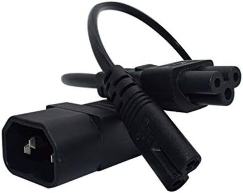 C14 to 2* 5-15R Power Cord C14 to Dual 5-15R Y Type Splitter Adapter Cable Cord 0.32M/1FT (C14 to 2* 5-15R) in Saudi Arabia