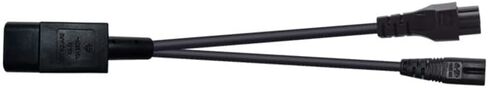 C14 to 2* 5-15R Power Cord C14 to Dual 5-15R Y Type Splitter Adapter Cable Cord 0.32M/1FT (C14 to 2* 5-15R) in Saudi Arabia