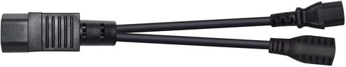 C14 to 2* 5-15R Power Cord C14 to Dual 5-15R Y Type Splitter Adapter Cable Cord 0.32M/1FT (C14 to 2* 5-15R) in Saudi Arabia