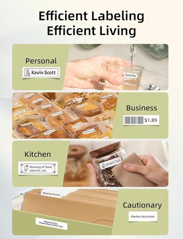 ماكينة صنع الملصقات من Makeid مع شريط - متوافقة مع شريط مقاوم للماء 9/12/16 مم، صانعة ملصقات محمولة وقابلة لإعادة الشحن مع طابعة ملصقات لاسلكية مدمجة متوافقة مع أجهزة Android وiOS in Kuwait