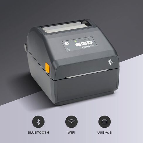 ZEBRA ZD421 Direct Thermal Desktop Printer 300 dpi Print Width 4-inch Wired USB and 802.11ac Connectivity ZD4A043-D01W01EZ, No Thermal Ribbon Required in Saudi Arabia