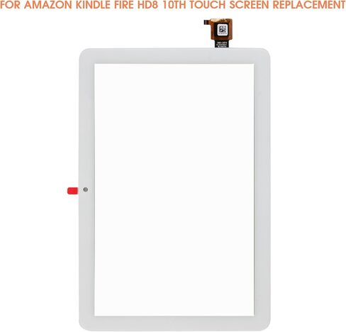 Touch Screen Replacement for Amazon Kindle Fire HD8 /HD8 Plus Tablet 10th Generation 2020 K72LL3 K72LL4 Digitizer Touchscreen Glass Panel with Repair Kits(White) in Saudi Arabia