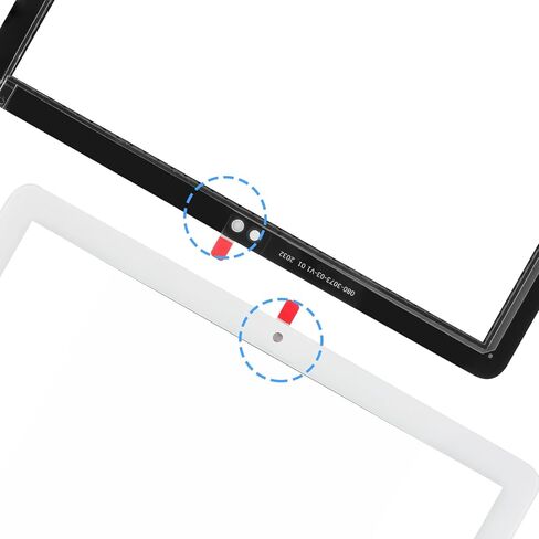 Touch Screen Replacement for Amazon Kindle Fire HD8 /HD8 Plus Tablet 10th Generation 2020 K72LL3 K72LL4 Digitizer Touchscreen Glass Panel with Repair Kits(White) in Saudi Arabia