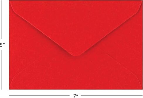 Colorful Self-Seal Envelopes 5" x 7" Assorted Colors Bulk Pack Envelopes for Invitations, Birthday, Graduation, Baby Shower, Greeting Card… (50) in Saudi Arabia