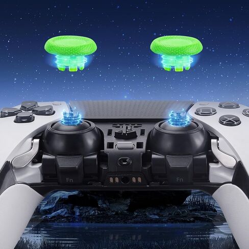 غلاف ديكور لوحدة التحكم اللاسلكية Playstation DualSense Edge وعصا الإبهام، غطاء بديل وعصا التحكم لوحدة تحكم PS5 Edge (أخضر) in Kuwait