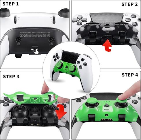 غلاف ديكور لوحدة التحكم اللاسلكية Playstation DualSense Edge وعصا الإبهام، غطاء بديل وعصا التحكم لوحدة تحكم PS5 Edge (أخضر) in Kuwait