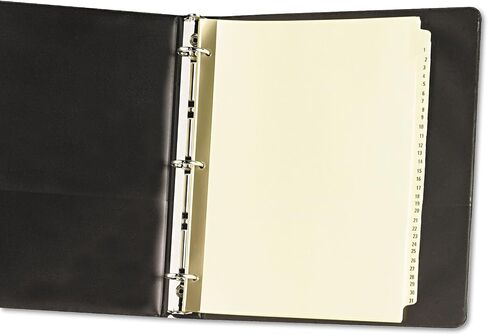 Avery 11308 Preprinted Laminated Tab Dividers w/Gold Reinforced Binding Edge, 31-Tab, Letter in Saudi Arabia
