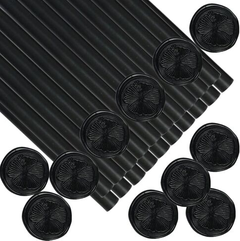 Black Wax Seal Sticks, ONWISE 20pcs Glue Gun Wax Sealing Sticks for Wax Seal Stamp, Wedding Invitations, Envelope Letter Sealing in Kuwait