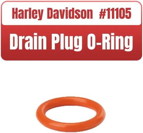 LCYLFH 50 حزمة من قابس تصريف الزيت على شكل حرف O #11105 متوافق مع قابس تصريف الزيت Harley Davidson Oring (برتقالي) in Kuwait