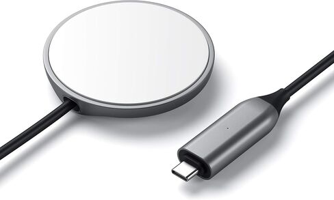 Satechi USB C Magnetic Wireless Charging Cable (Magnetic Wireless Charger) - Compatible with iPhone 15 Pro Max/15 Pro/15/15 Plus, iPhone 14 Pro Max/14 Pro/14/14 Plus and More in Saudi Arabia