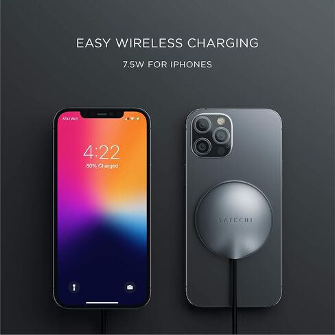 Satechi USB C Magnetic Wireless Charging Cable (Magnetic Wireless Charger) - Compatible with iPhone 15 Pro Max/15 Pro/15/15 Plus, iPhone 14 Pro Max/14 Pro/14/14 Plus and More in Saudi Arabia