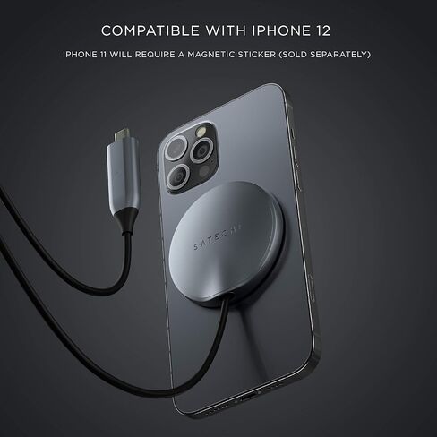 Satechi USB C Magnetic Wireless Charging Cable (Magnetic Wireless Charger) - Compatible with iPhone 15 Pro Max/15 Pro/15/15 Plus, iPhone 14 Pro Max/14 Pro/14/14 Plus and More in Saudi Arabia