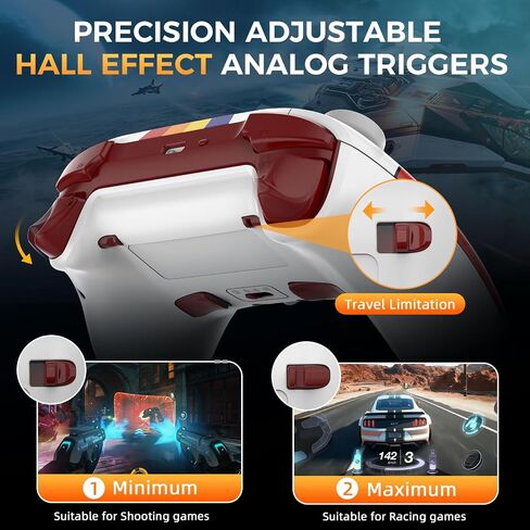 وحدة تحكم IINE Switch Pro مع عصا التحكم/مشغل تأثير Hall، (بدون انجراف) وحدات تحكم التبديل اللاسلكية للكمبيوتر/التبديل/البخار/الكمبيوتر اللوحي/الهاتف، لوحة تحكم عن بعد للتبديل مع NFC/Mtion Sense/Macro/Wake-up/Rumble in Saudi Arabia