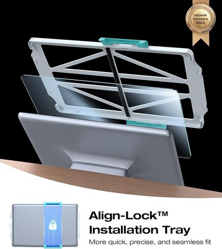 واقي شاشة VICSEED 4K لطراز Tesla Model Y Model 3 - [تقنية إزالة الغبار التلقائي] واقي شاشة من الزجاج المقوى خالٍ من الفقاعات مع ملحقات محاذاة EZ FIT - مضادة للوهج/مضادة لبصمات الأصابع in Kuwait