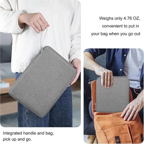 DTTO 9-11" Tablet Sleeve with Handle, Protective Carrying Case, Gray in Kuwait