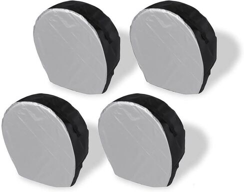 AVNICUD Tire Covers 4 Pack - Waterproof Anti-UV Snow Sun Rain Tire Covers for Truck, SUV, Trailer, Camper, RV, Tough Tire Wheel Protector, Universal Fits 27-29 Inch Tire Diameter in Kuwait