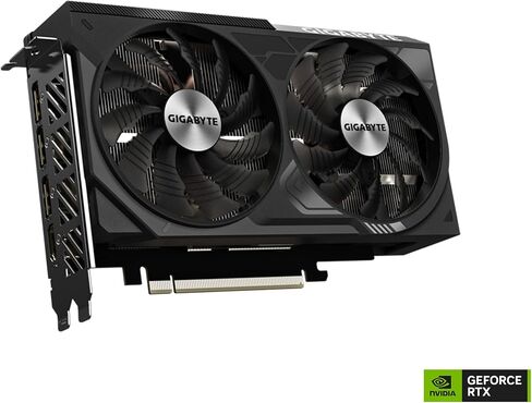 جيجابايت بطاقة رسومات جيفورس RTX 4070 ويندفورس 2X OC 12G، مروحتان ويندفورس، 12GB 192-bit GDDR6X، بطاقة فيديو GV-N4070WF2OC-12GD in Saudi Arabia
