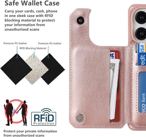 iCoverCase Compatible with iPhone 14 Pro Wallet Phone Case with Card Holder for Women, RFID Blocking Embossed PU Leather Wrist Strap Case 6.1 Inch (Heart Purple) in Kuwait