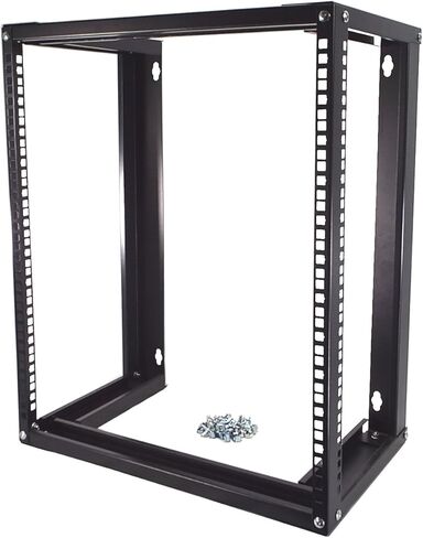 CNAweb 12U Wall Mount Open Frame 19" Server Equipment Rack 12 inch Depth – Black in Kuwait