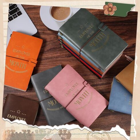 Yeaqee 12 Pack Team Appreciation Gift for Employees Bulk Thank You Gift Leather Notebook Bulk Travel Journal Employee of The Month Inspirational Notebooks for Coworker Women Men School Multicolor in Saudi Arabia